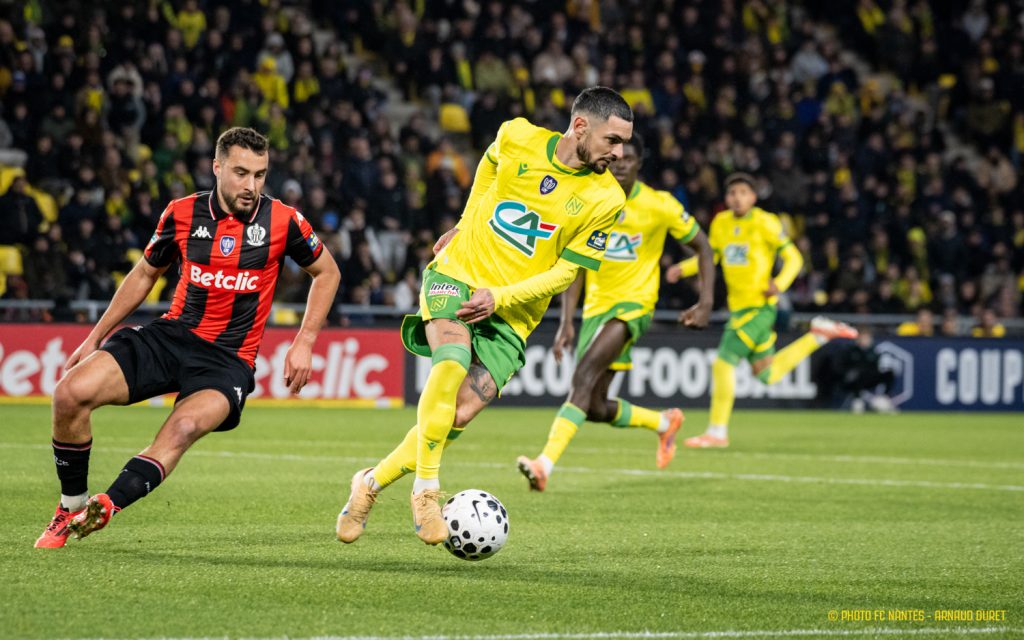 Action de jeu FC Nantes – OGC Nice Coupe de France 16es – Beaujoire